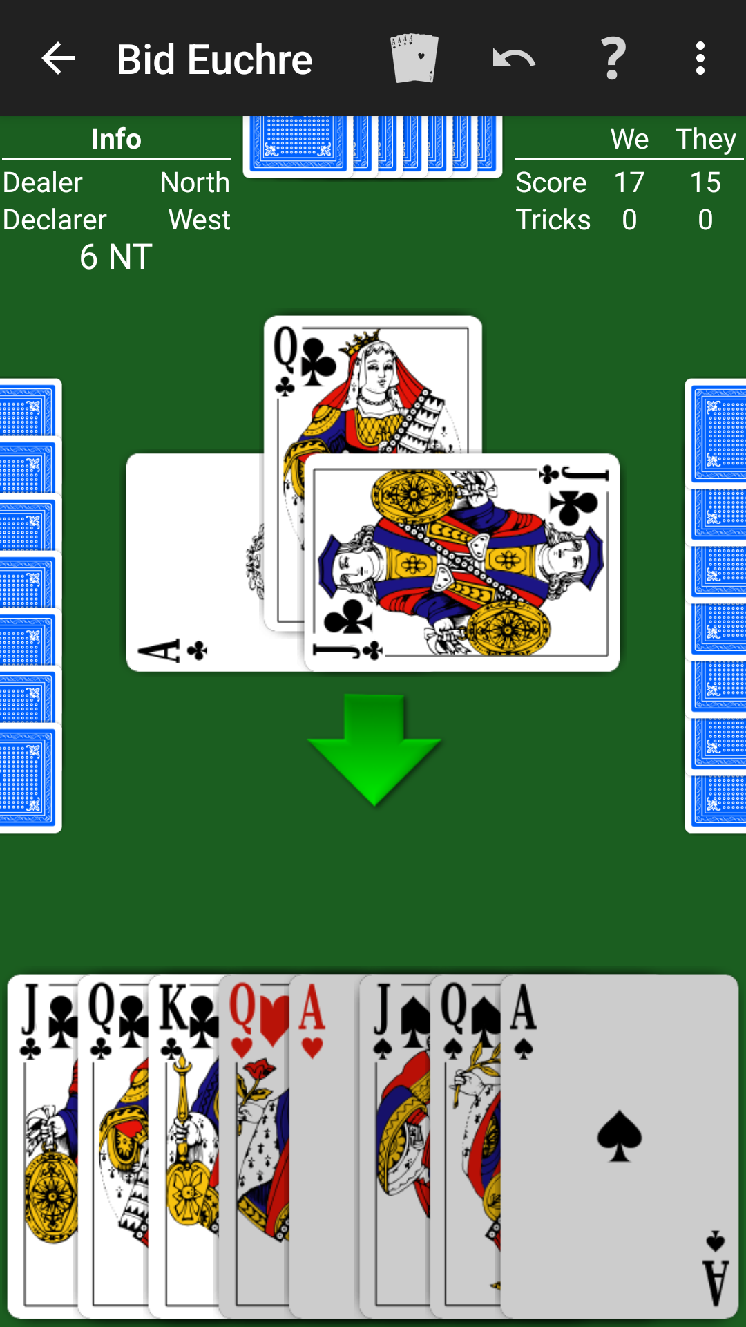 Bid Euchre play